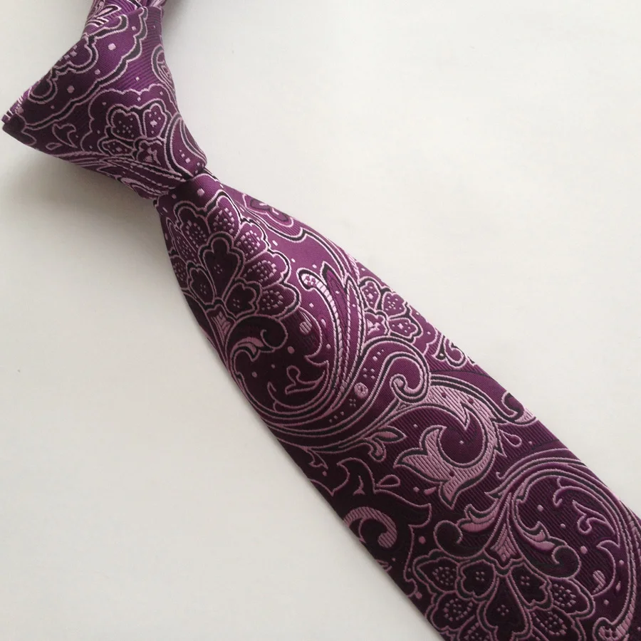 Unsatisfactory form bucket Oferta Designer de top 8cm bărbați formale set cravata cu batista mov  elegant paisley legături cu pătrat de buzunar | Accesorii ~ Vilatudor.ro