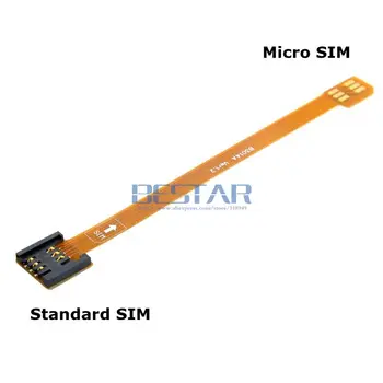 0,1 M 3G 4G Micro SIM Card Kit de sex Masculin la Standard UIM SIM Feminin Extensia Plat Moale FPC Cablu cablu Extender 10cm