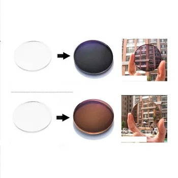 1.56 Asferice fotocromatică maro gri de brand miopie eyglasses lentile de culoare film rezistent la uzura acoperite Anti-planificarea rășină lentile
