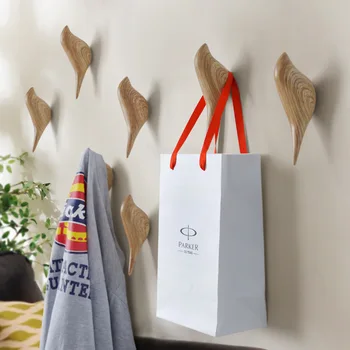 1 BUC Creative de perete acasă pasăre decor agățat de cârlig agățat ușă cârlige de trei-dimensional singur
