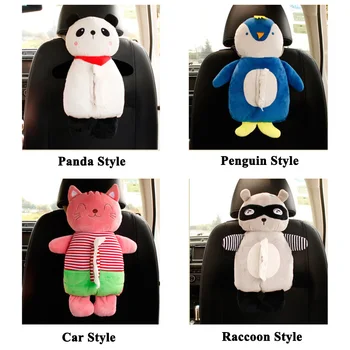 1 buc SEEYULE Moda Stil de desen Animat Dragut Mașina de Țesut Scaun Cutie Spate Organizator Brațul Restul Sac de Depozitare Leu Urs Panda pentru Masina Utilizarea Acasă