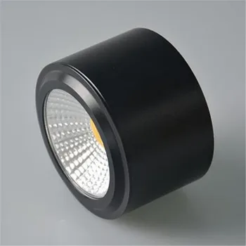 1 buc Transport Gratuit Montate pe Suprafață Downlight LED-uri COB Estompat 7W/10W LED Lumini în Jos AC110V/220V Alb/Negru/Argintiu Culoare Carcasa
