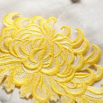 1 Bucată NOU crizantema de patch-uri de calculator broderie mozaic mare cheongsam diy accesorii decorative de cusut de mână tip