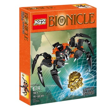 1 Cutie 145pcs BIONICLE serie 708-4 Domnul de Craniu Păianjeni acțiune figura Bloc caramida jucării Compatibil Cu Legoes LR-620