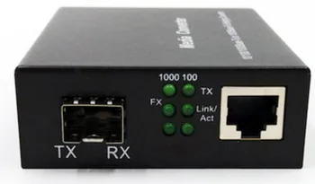 1 Giga SFP și 1 1000Mbps Port-ul Tx comutatorul de Fibre Media Converter