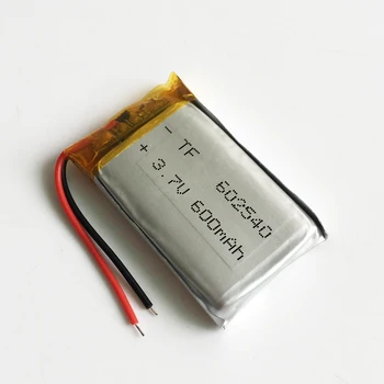10 buc 3.7 V 600mAh 602540 Litiu-Polimer LiPo Baterie Reîncărcabilă Pentru Mp3 Mp4 Mp5 DIY PAD DVD E-book setul cu cască bluetooth