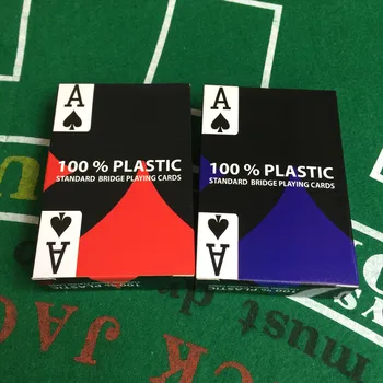 10 Seturi/Lot Baccarat Texas Hold ' em Plastic Carti de Joc rezistent la apa Glazura de Poker Carte de Bord Joc de Bridge 2.28*3.46 inch K8356