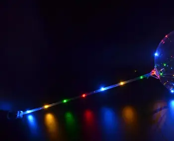 100 set 18 inch LED Lumina Balon Condus BoBo Balon Lumini Pentru Ziua Nuntii Decorative de Crăciun anul nou Petrecere în aer liber DHL