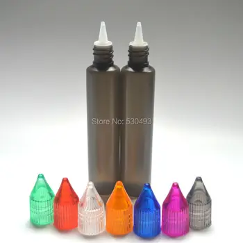 100buc/lot 30ml Plastic Dropper Sticle de 30 ml Sticla Neagra cu Capace și Lung Sfat Gol Stilou Stilul E Cig Sticla Lichid