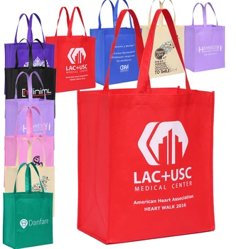 100BUC/Lot Personalizat Non-Țesute Sac de Cumpărături Polipropilenă Tote sac cu logo-ul
