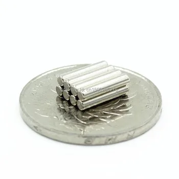 100buc Neodim N35 Dia 2mm X 10mm Magneți Puternici Mic Disc NdFeB de pământuri Rare Pentru Meserii Modele Frigider Lipirea Transport Gratuit