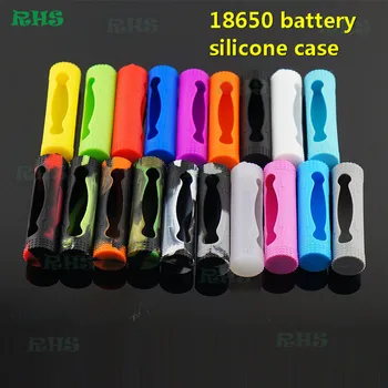 100buc RHS 19 culori silicon carcasa/suport pentru 18650 baterie ,acumulator litiu-ion 18650 titular, baterie 18650 silicon titular