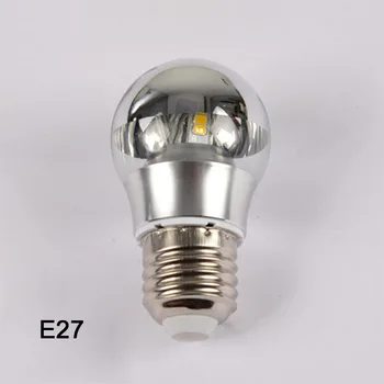 110-220V decorative shadeless E27/E14 LED 3W 5W 7W bază de lumină oglindă bec G45 A60 jumătate de argint led filament bec