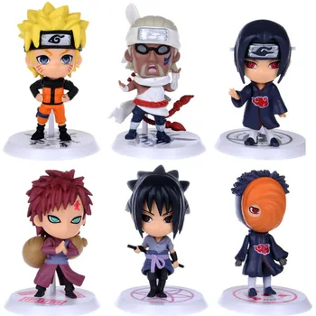 12 Buc/set Naruto Acțiune Figura Ediție Q Sasuke Figurine Anime 7cm PVC Model de Papusa Colectia de copii pentru Copii Jucarii Copii