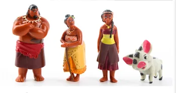 12pcs/lot Moana Maui Șef Tui Sina PVC Cifrele de Acțiune Gramma Tala Heihei Statuie Anime Papusi Figurine Copii Jucarii pentru Baieti Fete