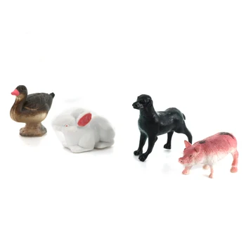 14pcs Plastic PVC de Animale de Fermă Rață, Câine, Pui, Cerb, Porc Copac Modelul Set de Jucarie pentru Copii 15buc Multi-Culoare Modelul cel Mai bun Cadou pentru Copii