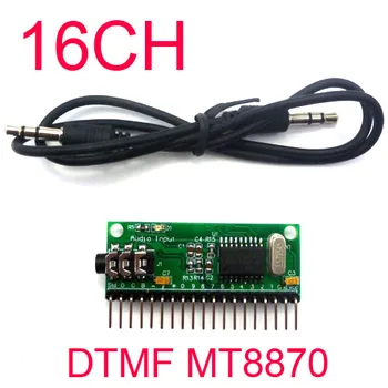 16 Canale DTMF MT8870 Decodor Audio de Voce Telefon Decodare Controler pentru Smart Home Automation Modul Releu uno r3