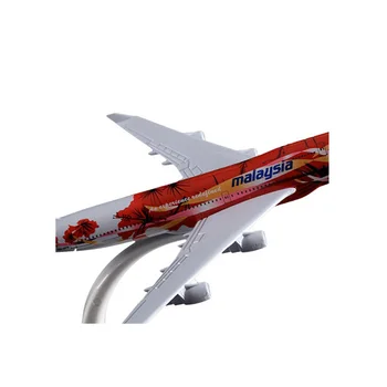 16cm Boeing 747 Malaezia Șofran Avion Model de Metal Malaezia Aeronave Airbus Model B747 Creative Ziua de nastere Cadou de Vacanță