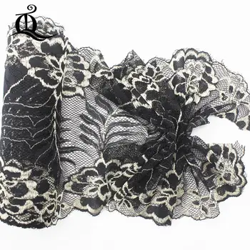 18cm 5yards lățime dantelă elastică elastic cusut panglica de flori model dantelă asieta sau tesatura de tricotat cu urzeală DIY Accesorii de Îmbrăcăminte