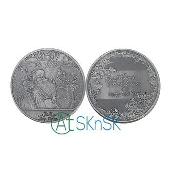 1buc 4 modele la alegere Crăciun Fericit monede de colectie monede Comemorative de argint medalii de Moș Crăciun monede suvenir
