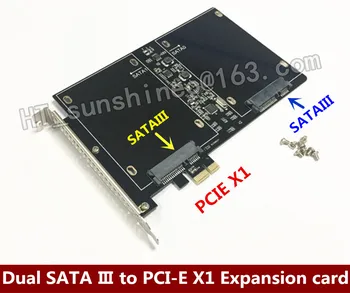 1BUC DEBROGLIE DB-23561 Dual SATA III, PCI-E X1 Expansiune adaptor de card