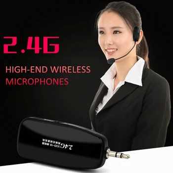 2.4 G Wireless Microfon Discurs Cască Megafon Radio Microfon Pentru Difuzorul De Predare Întâlnire Ghid Turistic Microfones