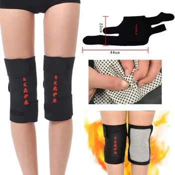 2 Buc turmalina de îngrijire a sănătății terapia magnetică auto-încălzire genunchiere suport pentru genunchi protecție