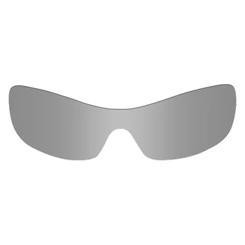 2 Bucati Mryok Anti-Zero POLARIZAT Lentile de Înlocuire pentru Oakley Antix ochelari de Soare, Lentile de Gheață Albastru si Argintiu Titan