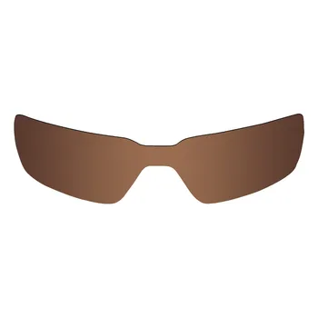 2 Bucati Mryok POLARIZAT Lentile de Înlocuire pentru Oakley Probațiune ochelari de Soare Lentile in nuante de Negru si Bronz Maro