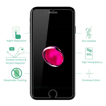 [2 Pack] Original Seyisoo 2.5 D 0.3 Temperat Pahar Ecran Protector Pentru iPhone 5 5S SE 6 6S 7 Plus Slim Siguranță 9H Monostrat Film