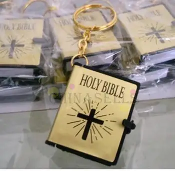 200pcs engleză Evanghelie Creștină de Crăciun cadouri artizanat mini biblia breloc Dumnezeu zi rechizite școlare premii cheie inel de suveniruri