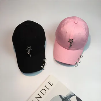 2016 Nouă Inele Metalice de Moda Capac Șapcă de Baseball Snapback Hat Pentru Barbati Femei Șapcă de Baseball tata pac Sport Pălărie Os Reglabil