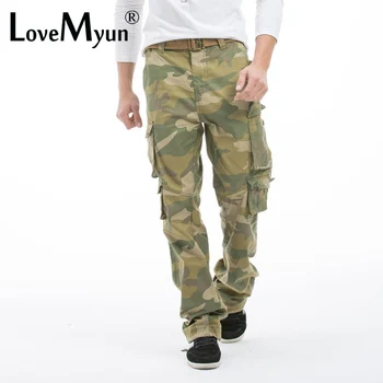 2017 Brand De Oameni Armata Haine De Camuflaj De Marfă Pantaloni Casual Sex Masculin Om Pantalon Homme Militare Personalitate Pantaloni Stil
