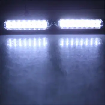 2017 Masina NOUA lumina 2x Universal 16 LED-uri Auto Van DRL Zi de Zi de Funcționare Ceață Lampă Lumină Albă de moda fierbinte oct9