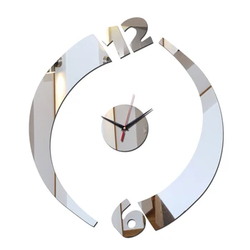 2017 new sosire limitată în timp acrilice ceas de perete oglindă ceasuri cadou pentru decorațiuni interioare moderne balcon/curte