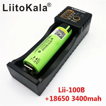2017 Nou original pentru panasonic 18650 3400mAh 3400 baterie NCR18650B 3.7 V baterii Reincarcabile+Lii-100B 18650 incarcator