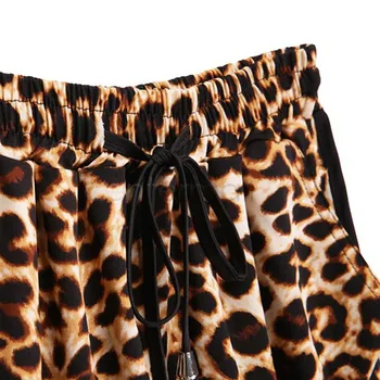 2017 Vara Leopard pantaloni Scurți pentru Femei Beach Casual Boemia National Vântului de Libertate Femei pe Scurt Feminino Mini Pantaloni scurți