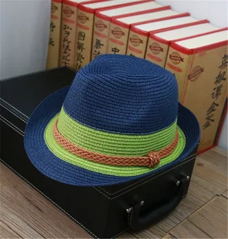 2018 Anglia Domnule Pălărie de Paie Pentru Copii Panama capac de Primăvară, de Vară, Soare capac Plajă găleată Pălării Pentru Femei barbati jazz pălărie