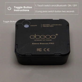 2018 Nou rezistent la apa Redus de Energie Ibeacon Bluetooth 4.0 kit far modul bluetooth receptor de Proximitate Dispozitiv cu Baterie
