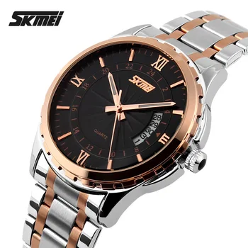 2018 SKMEI Brand de Moda Casual cuarț ceas barbati brand de lux ceasuri de mana militare plin de oțel barbati ceas relogio masculino
