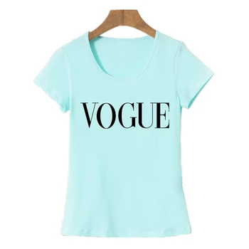 2018 Stil de Moda de Vara Tricou Harajuku Tumblr VOGUE Scrisoarea imprimate tricou femei Topuri Blusa