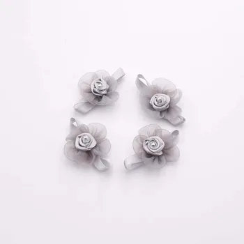 20buc/lot 3 cm Handmade Flori Tesatura flori de Trandafir de Fier pe Ornamente bijuterii, Decoratiuni, Rochii de Mireasa Accesorii de Îmbrăcăminte