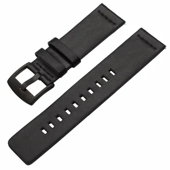 20mm Italia Ulei de Piele Watchband pentru Pebble Time Round 20mm Bărbați Huawei Watch 2 (Sport) Ticwatch 2 Eliberare Rapidă Trupa Încheietura Curea