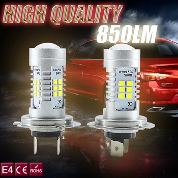 2x LED H7 DRL pe timp de Ceață sau lumini de Zi bec + 2 buc H7 CANBUS Decoder Nici o Eroare Pentru Hyundai Genesie Sonata Velost pe Mare Bea