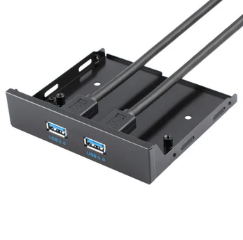 3.5 inch Panou Frontal USB Hub cu 2 USB3.0 Porturi USB 3.0 - placa de baza 20 Pini 20pin DIY Conector & 2ft Adaptor Cablu 60cm 2ft