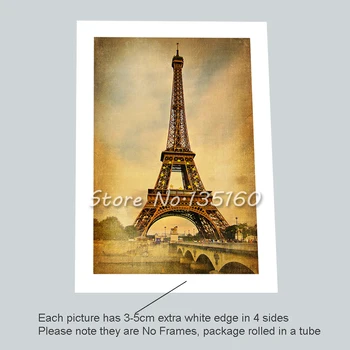 3 Bucată De Pânză De Arta De Perete Paris Pesti Turn Sacre Coeur Pictura Imagini De Epocă Stradă Oraș Lumina Decor Poza Cu Nici Un Cadru