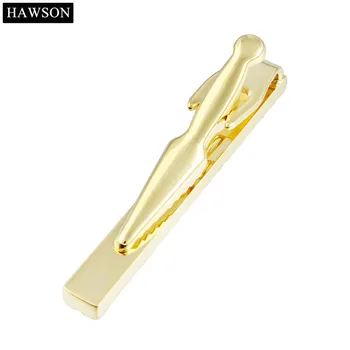 3 Culori Modele Cravată Clip De Nunta Hawson De Lux Stralucitor De Aur Cravată Bar Pin