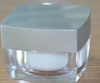 30G acril forma patrata pla crema borcan borcan de plastic pentru ochi ser/zi creme de noapte/mască de esență/crema/gel cosmetice de ambalare