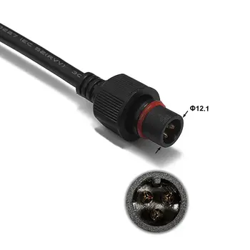 30pcs 3 Pini Conector rezistent la apa Cablu de Extensie Fire de Alimentare 2m 3m 0.5mm2 Pentru WS2812 WS2811 WS2812B LED Rigide Pixel Lumini de Banda