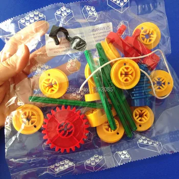 33pcs ABURI Blocuri Worm Gear Macara de Învățământ Jucării DIY Pârghii, Roți de Știință Tehnologie Jucării Mecanice